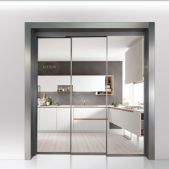Cửa Slim Inox 3 Cánh Mở Trượt Tự Do – LUX-C28