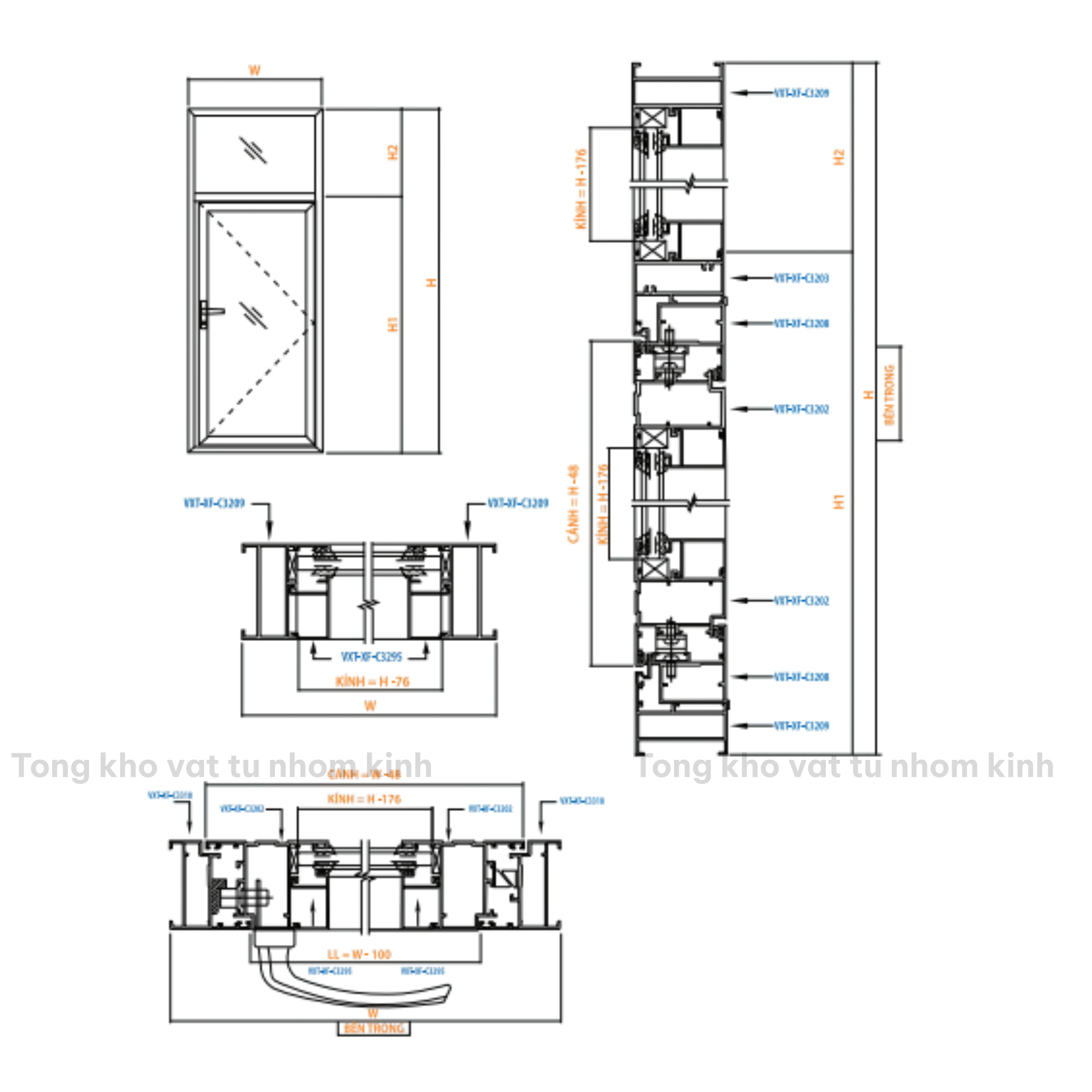 CỬA SỔ MỞ NGOÀI HỆ 55 CÓ FIX