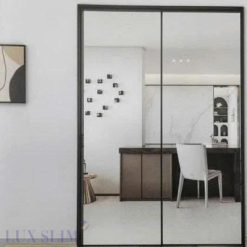 CỬA SLIM 2 CÁNH MỞ TRƯỢT TỰ DO – LUX-S02