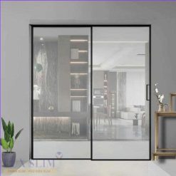 CỬA SLIM 2 CÁNH MỞ TRƯỢT ÂM TƯỜNG – LUX-S02-AT