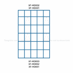 HỆ MẶT DỰNG KHUNG NỔI-CHÌM XTDA 65